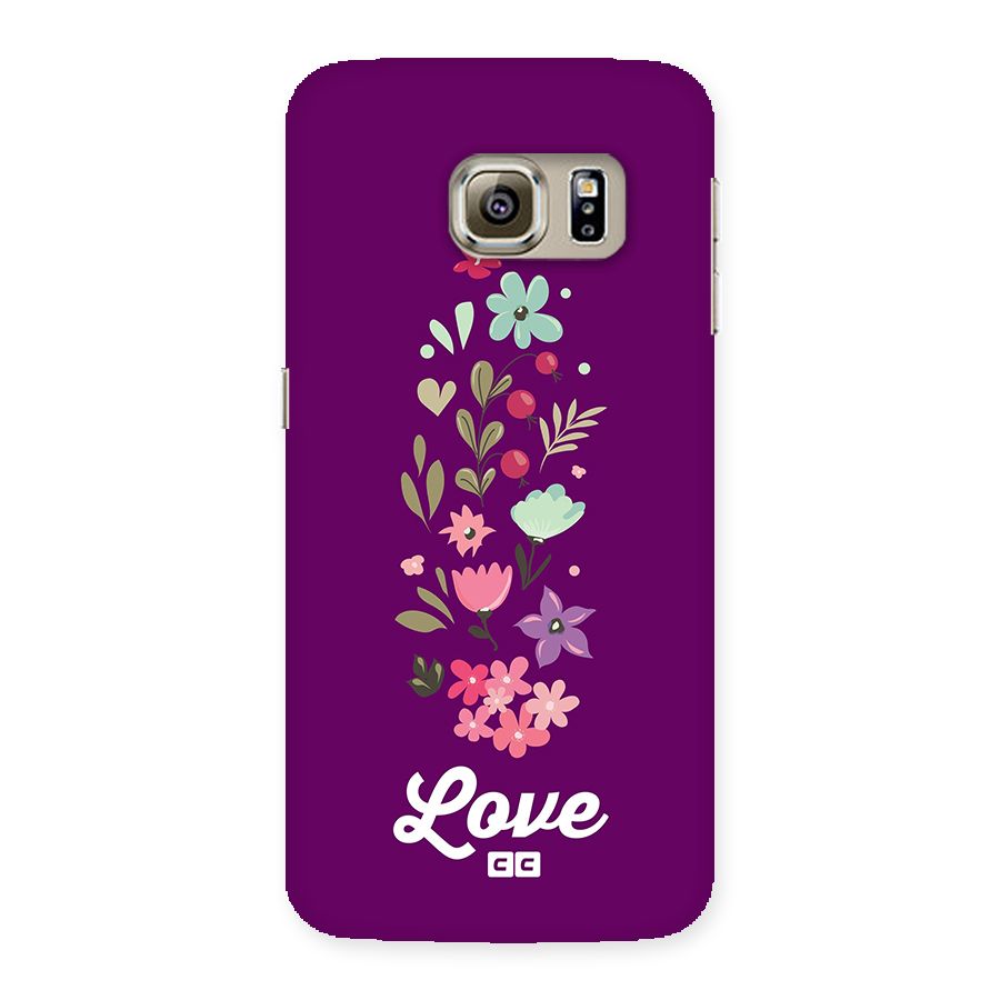 Floral Love Back Case for Galaxy S6 edge