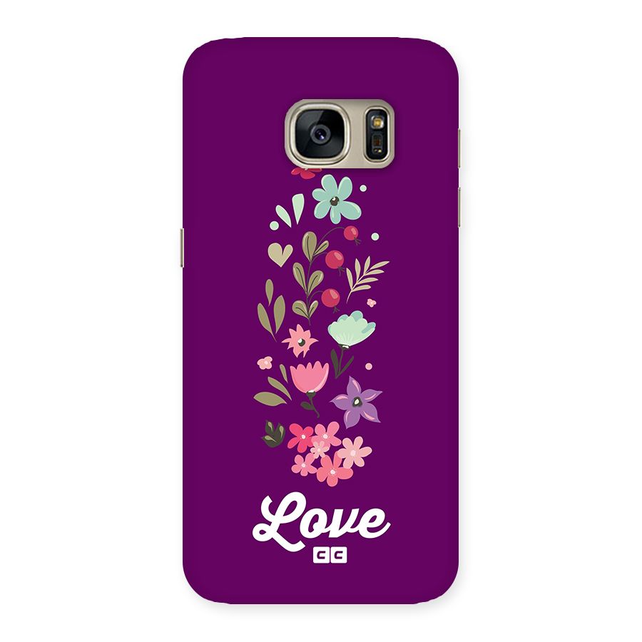 Floral Love Back Case for Galaxy S7