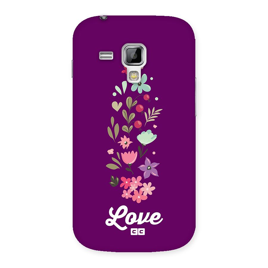 Floral Love Back Case for Galaxy S Duos