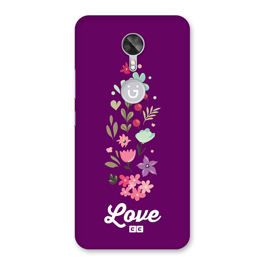 Floral Love Back Case for Gionee A1