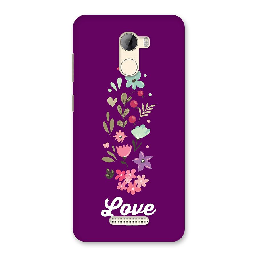 Floral Love Back Case for Gionee A1 LIte