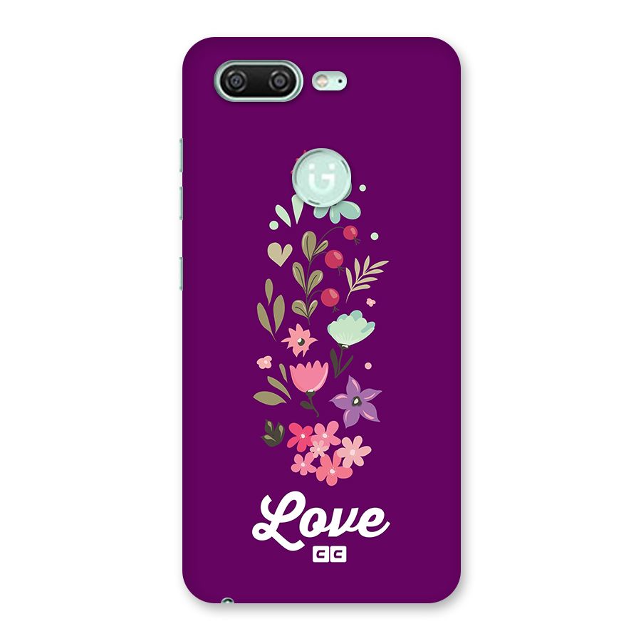 Floral Love Back Case for Gionee S10