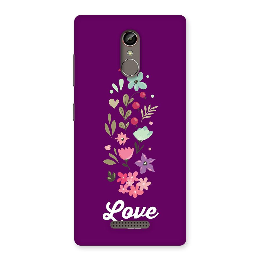 Floral Love Back Case for Gionee S6s