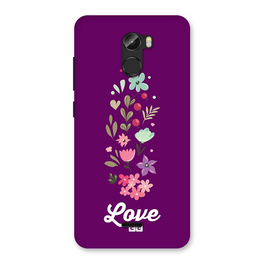 Floral Love Back Case for Gionee X1
