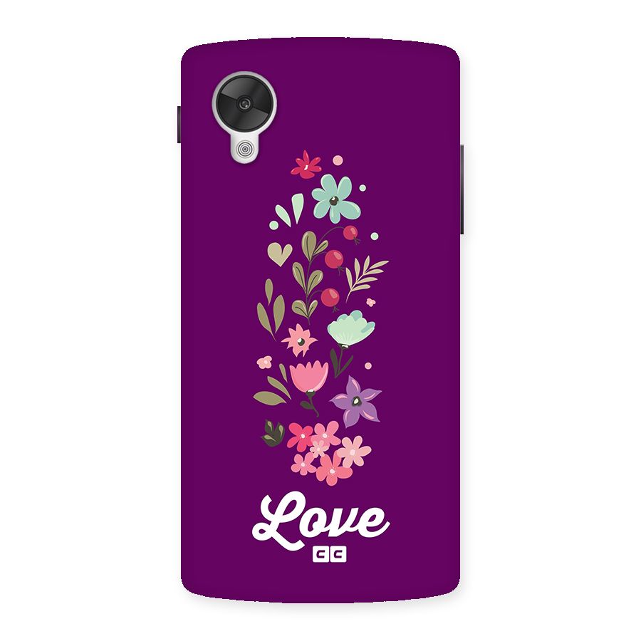 Floral Love Back Case for Google Nexus 5
