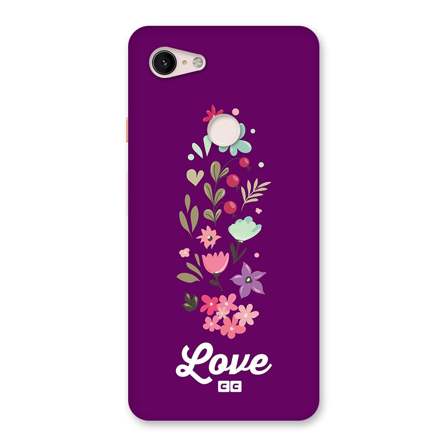 Floral Love Back Case for Google Pixel 3 XL