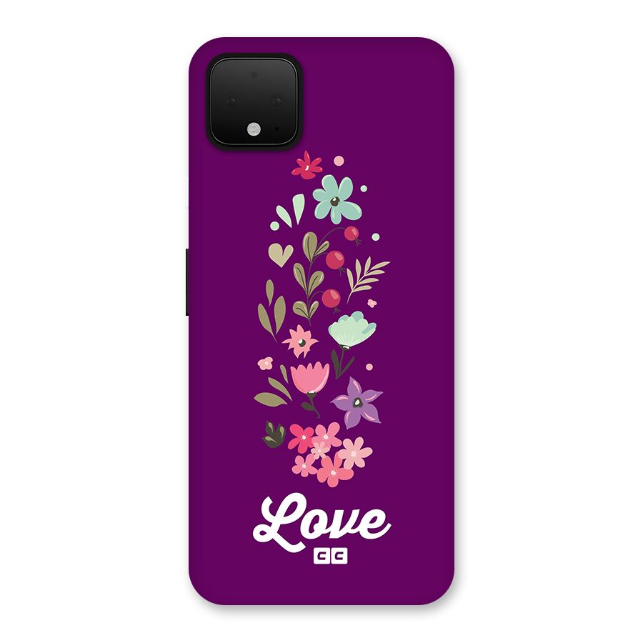 Floral Love Back Case for Google Pixel 4 XL