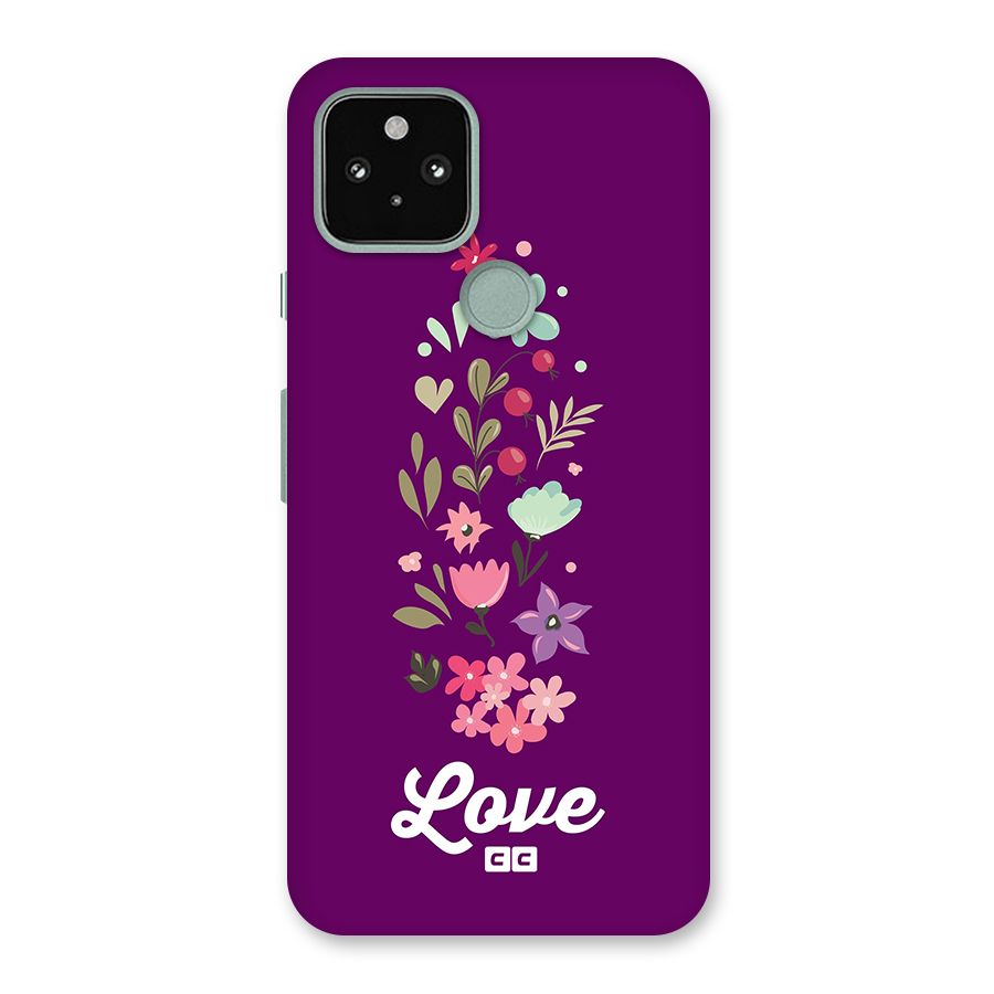Floral Love Back Case for Google Pixel 5