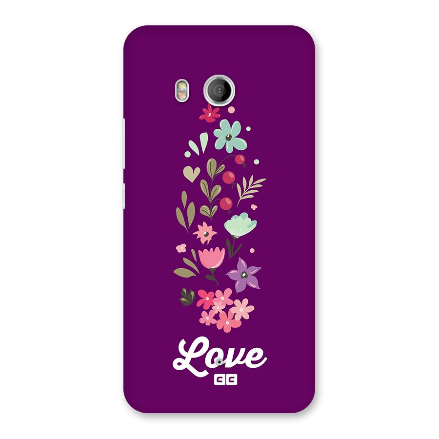 Floral Love Back Case for HTC U11