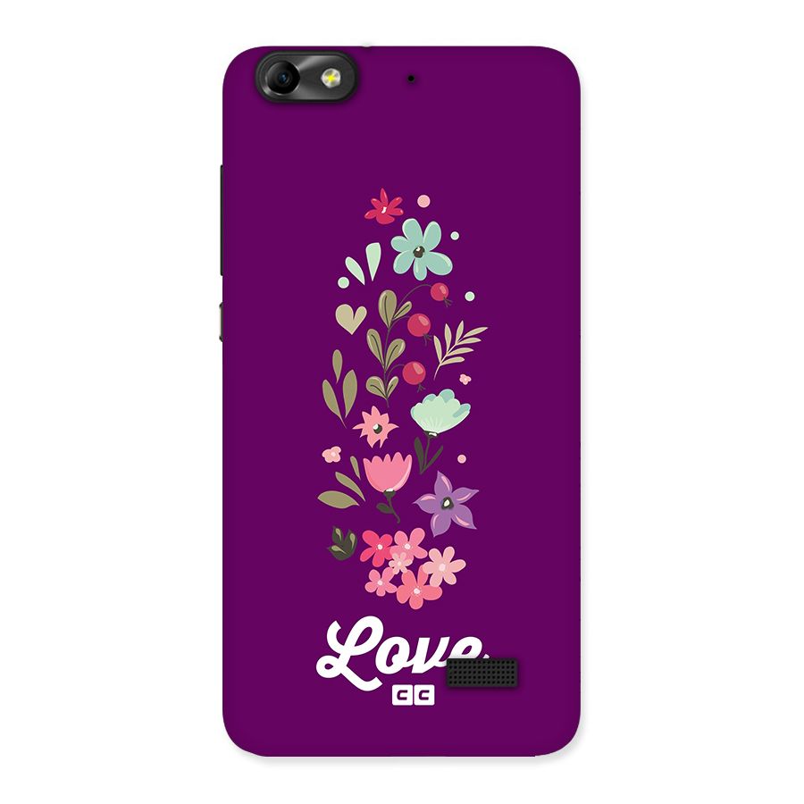 Floral Love Back Case for Honor 4C