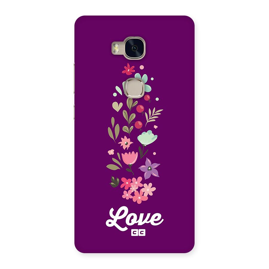 Floral Love Back Case for Honor 5X