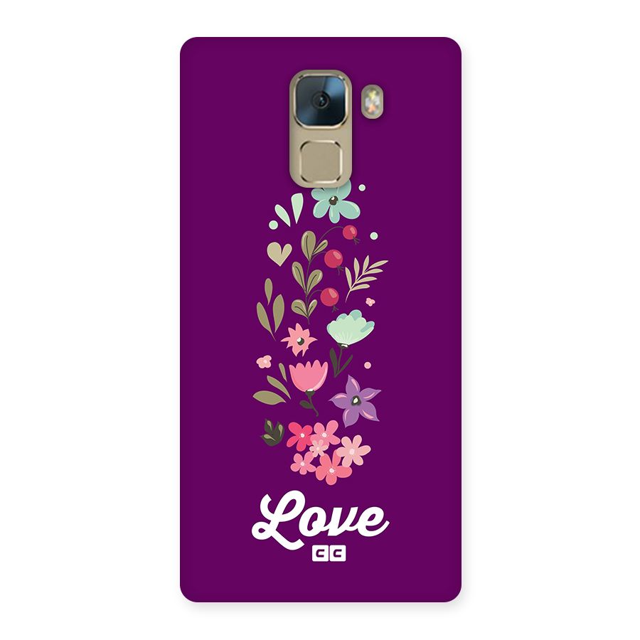 Floral Love Back Case for Honor 7
