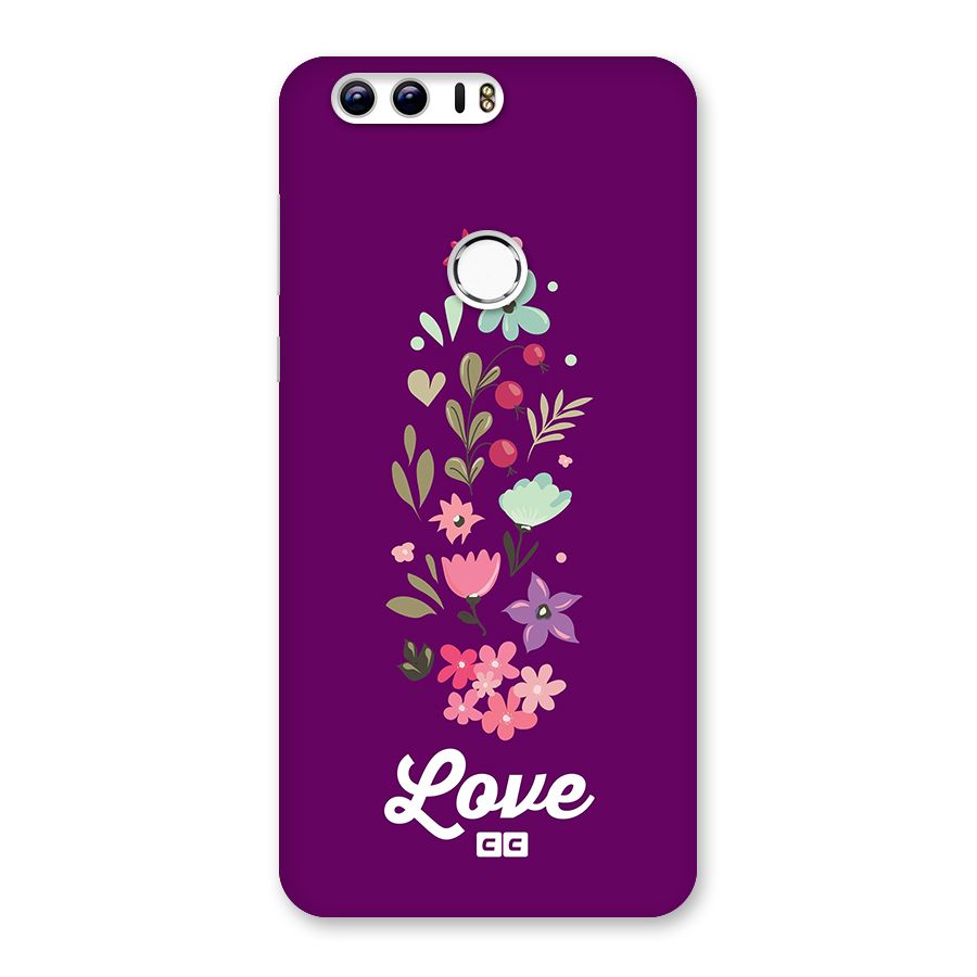 Floral Love Back Case for Honor 8