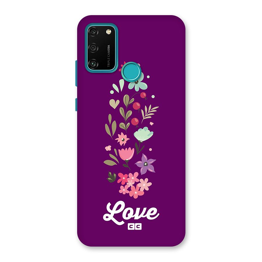 Floral Love Back Case for Honor 9A