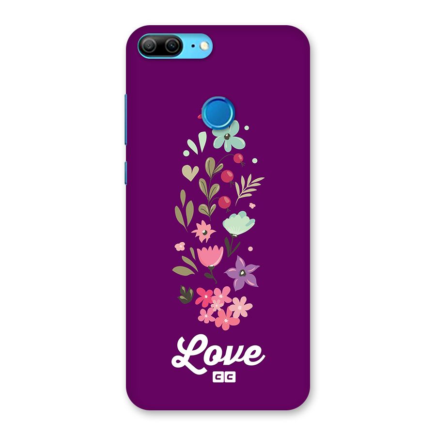Floral Love Back Case for Honor 9 Lite