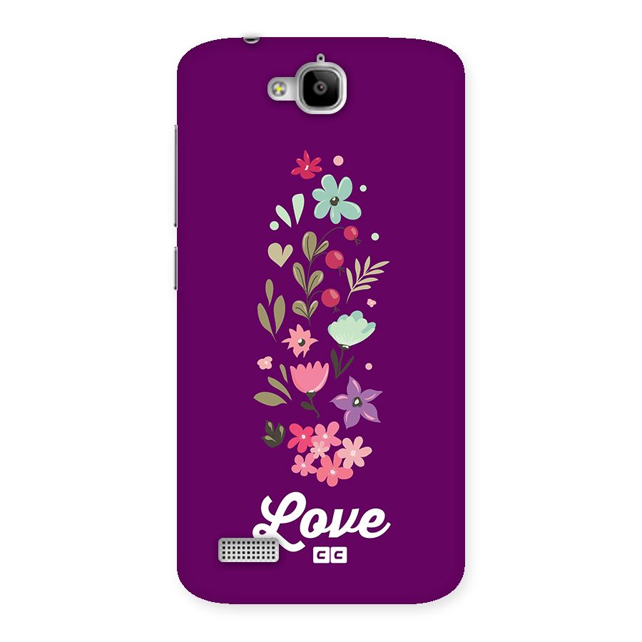 Floral Love Back Case for Honor Holly