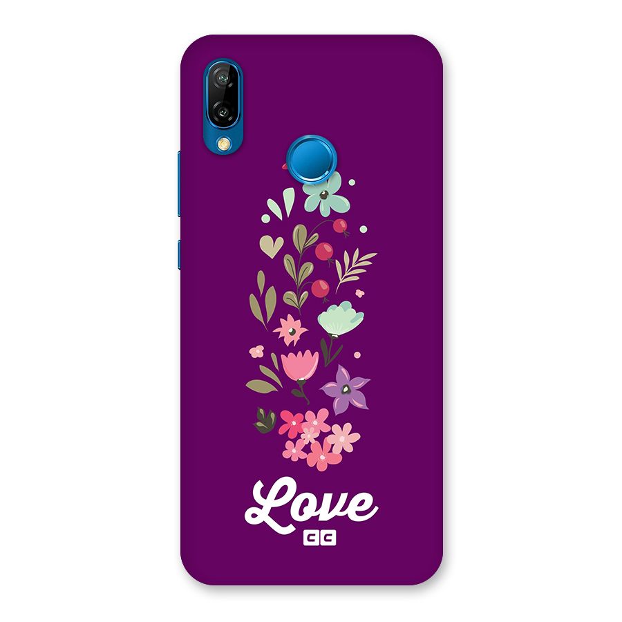 Floral Love Back Case for Huawei P20 Lite