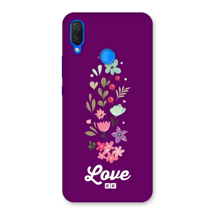 Floral Love Back Case for Huawei P Smart+
