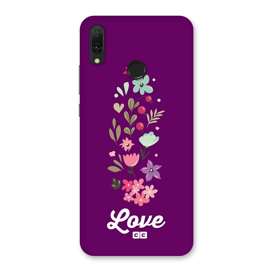 Floral Love Back Case for Huawei Y9 (2019)