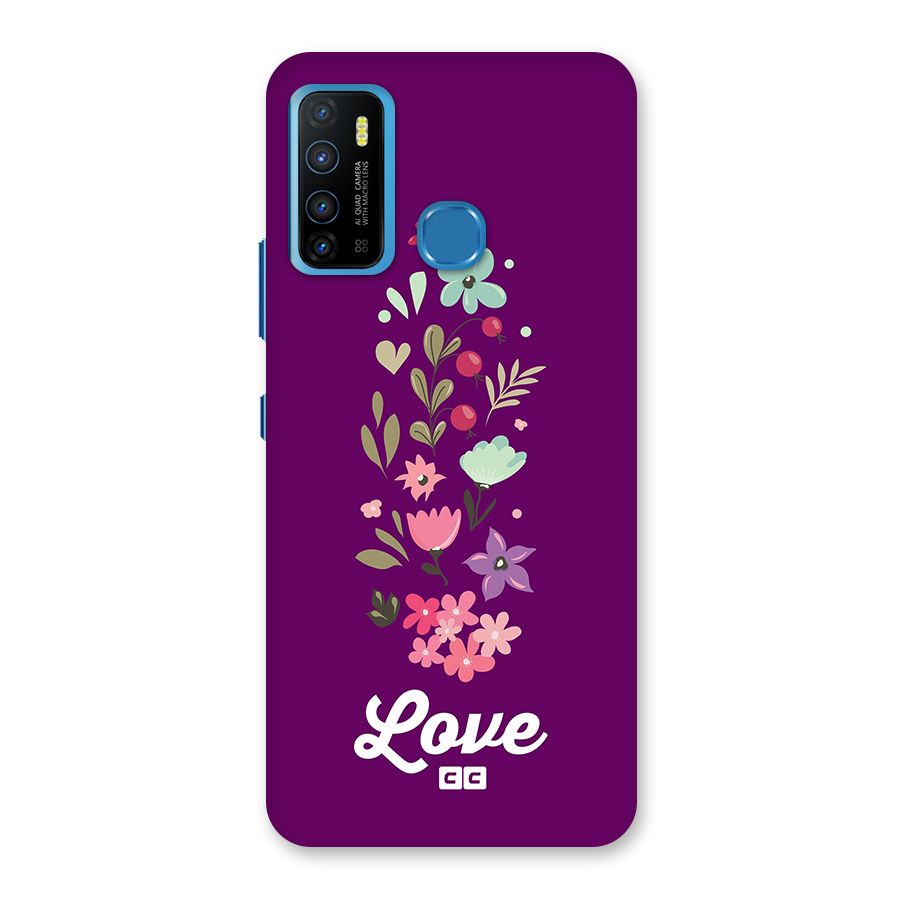 Floral Love Back Case for Infinix Hot 9
