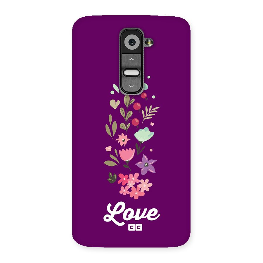 Floral Love Back Case for LG G2