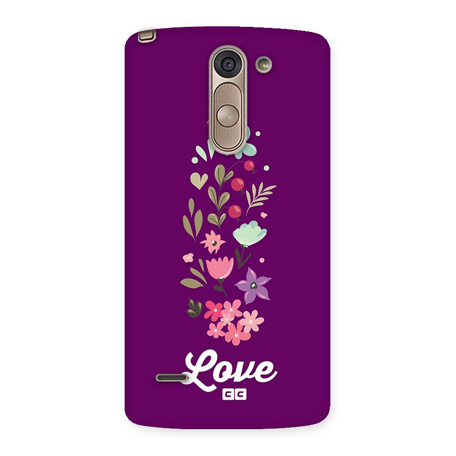 Floral Love Back Case for LG G3 Stylus