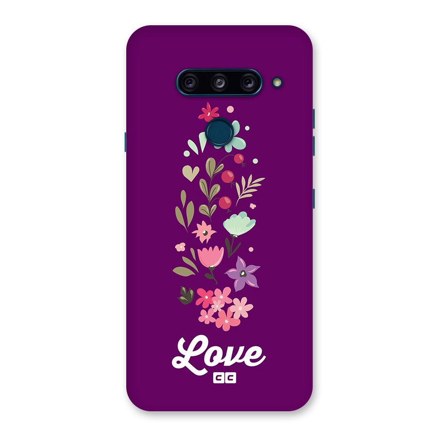Floral Love Back Case for LG  V40 ThinQ