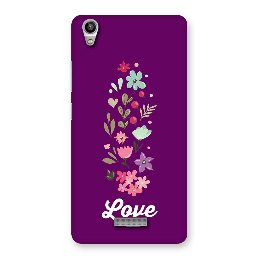 Floral Love Back Case for Lava Pixel V1