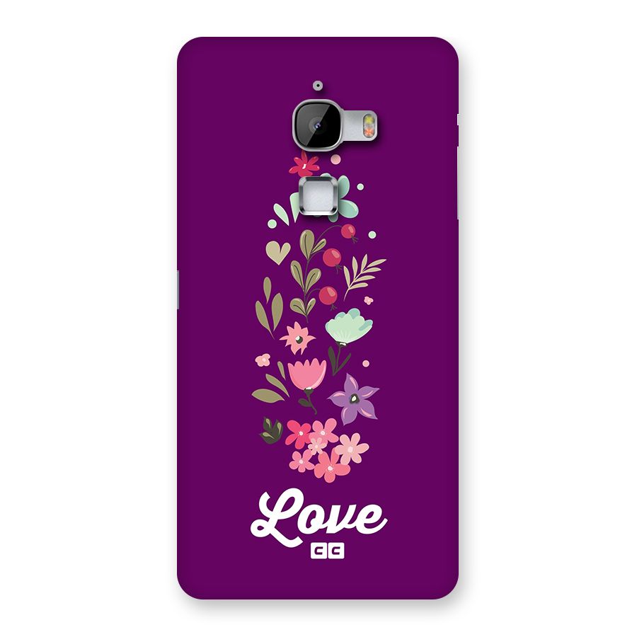 Floral Love Back Case for LeTV Le Max