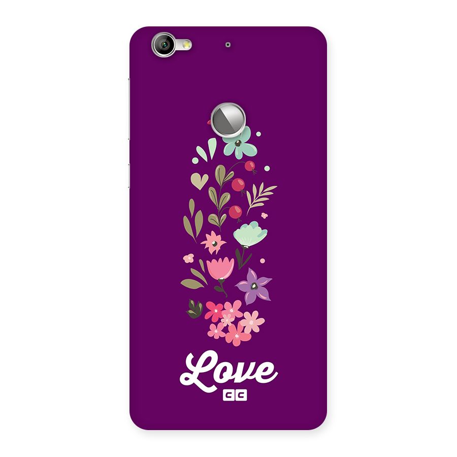 Floral Love Back Case for Le 1S