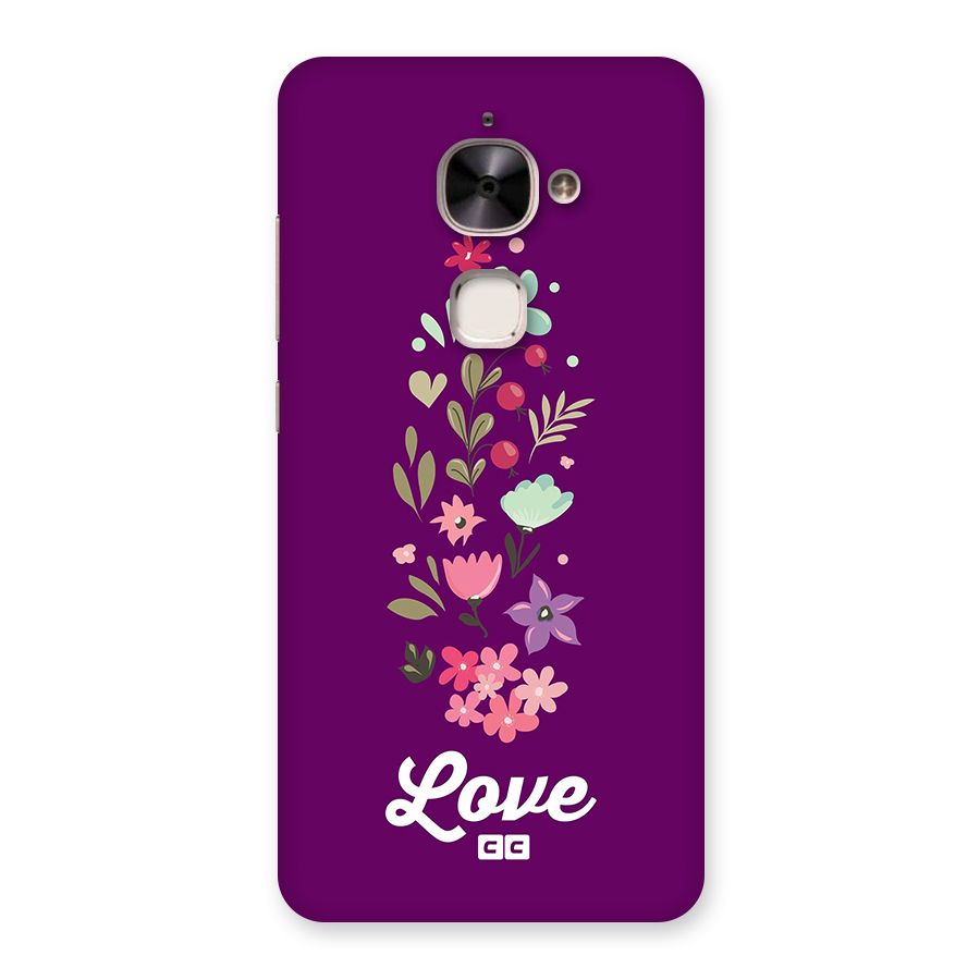 Floral Love Back Case for Le 2