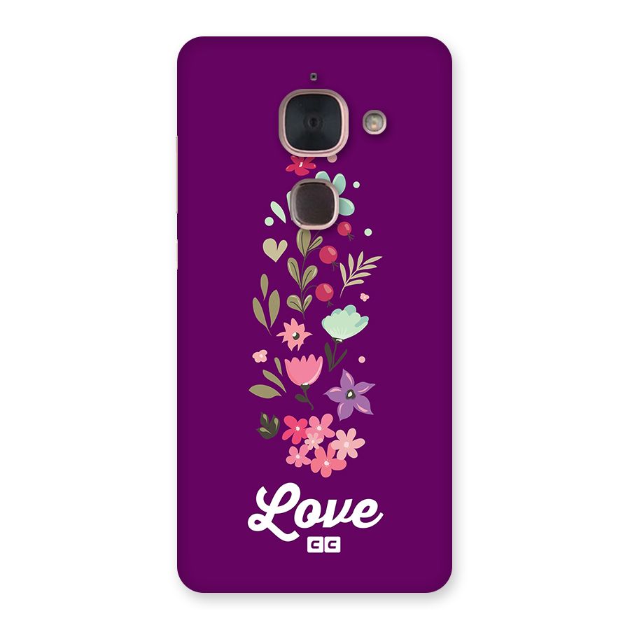 Floral Love Back Case for Le Max 2