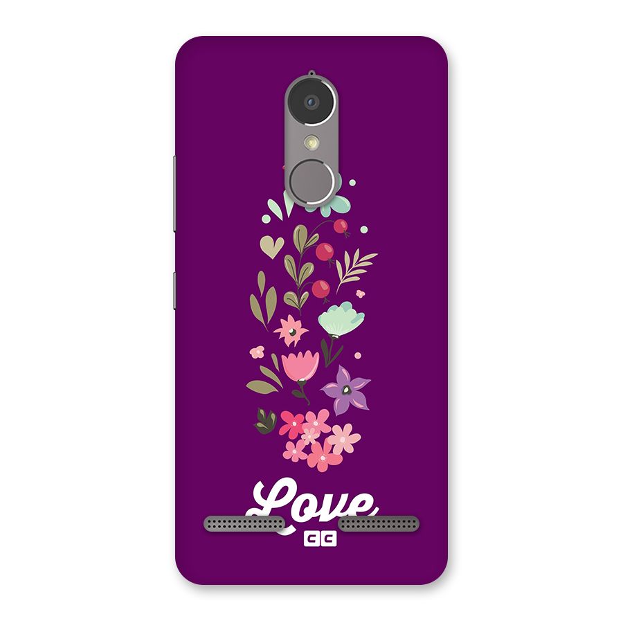 Floral Love Back Case for Lenovo K6 Power