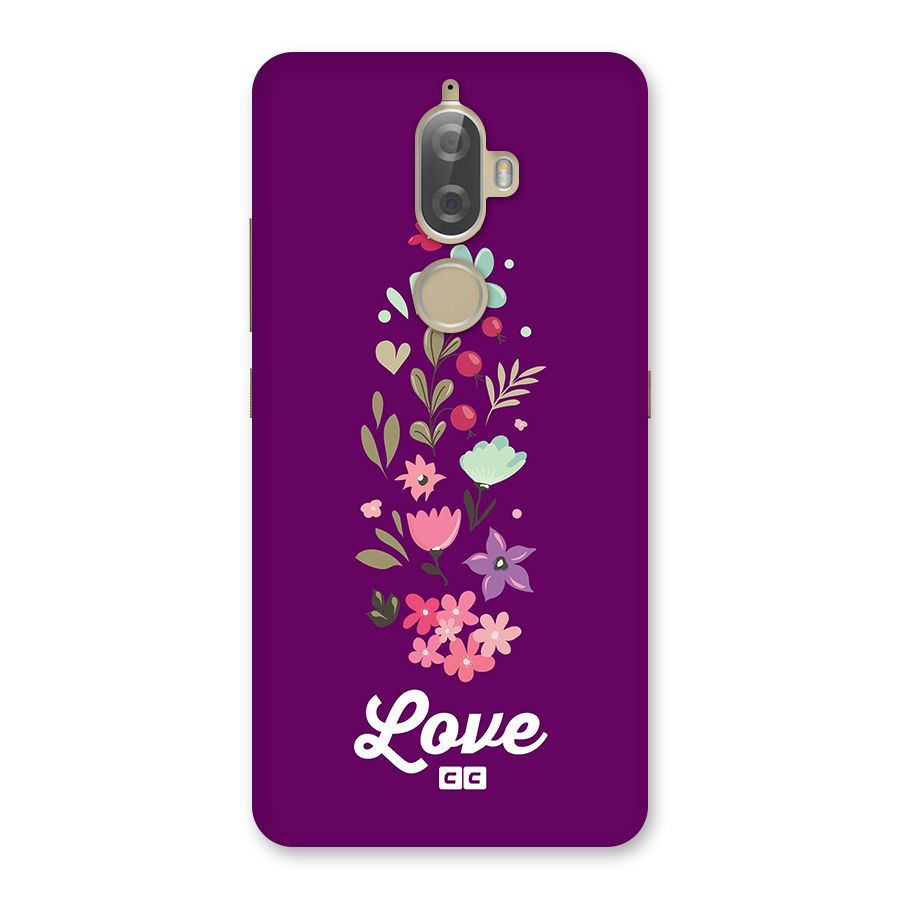 Floral Love Back Case for Lenovo K8 Plus