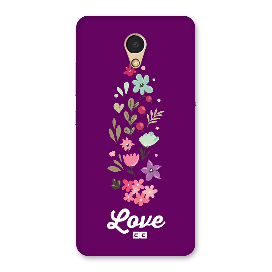 Floral Love Back Case for Lenovo P2