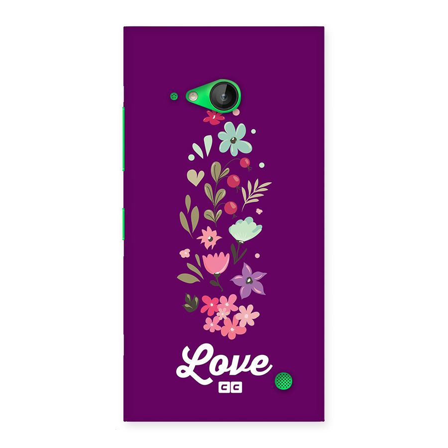 Floral Love Back Case for Lumia 730