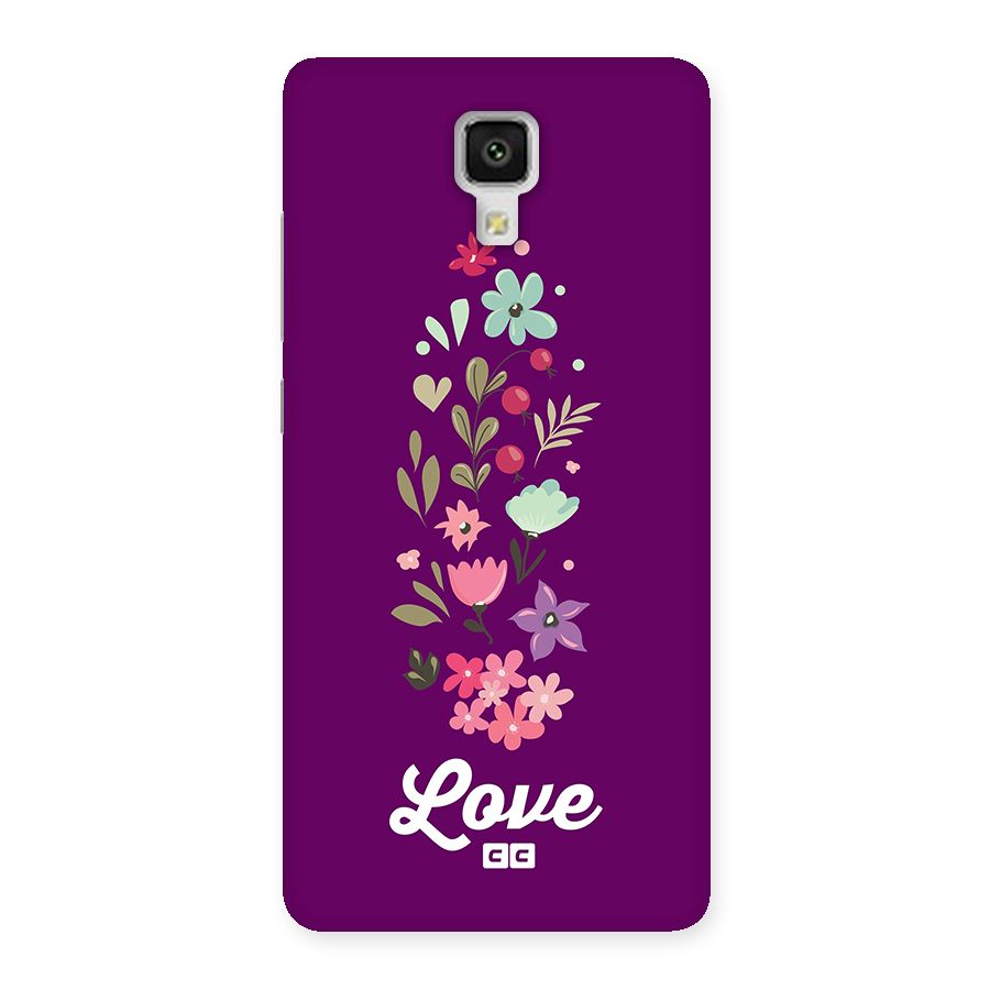 Floral Love Back Case for Mi4