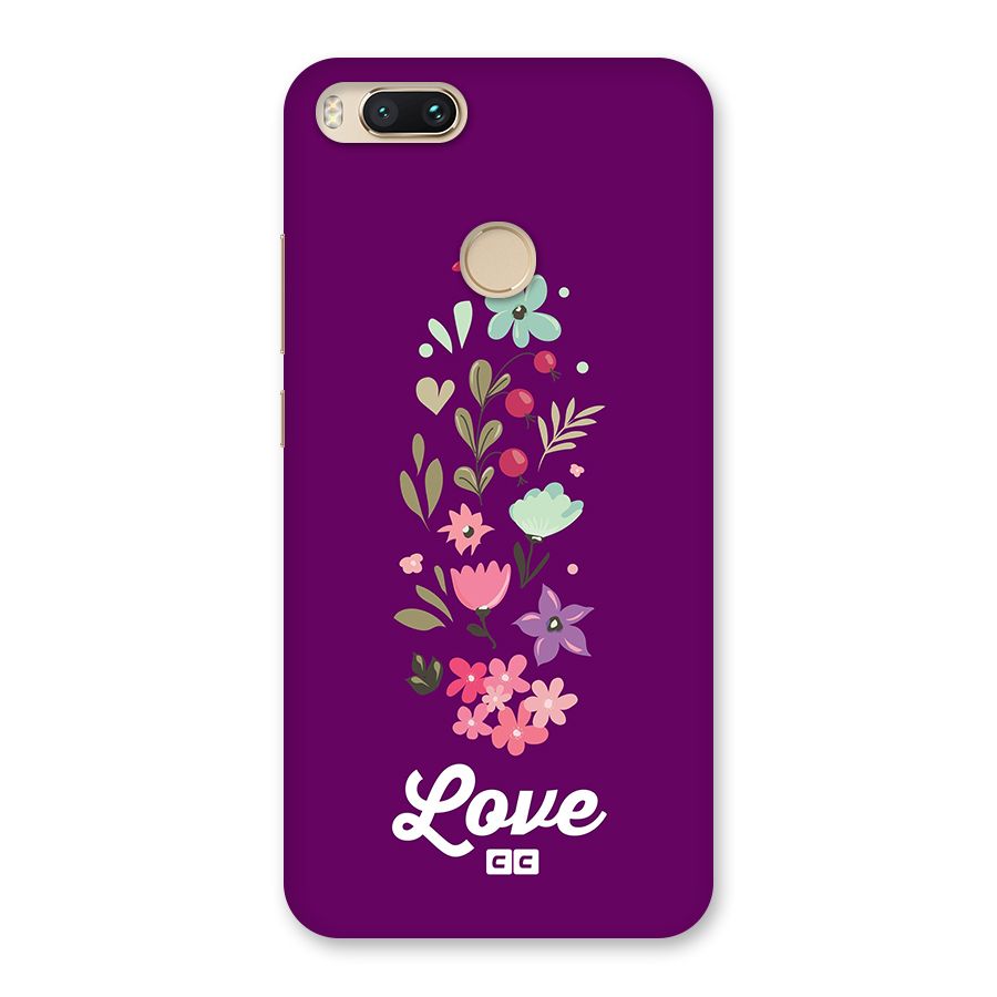 Floral Love Back Case for Mi A1