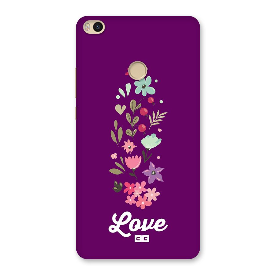 Floral Love Back Case for Mi Max 2