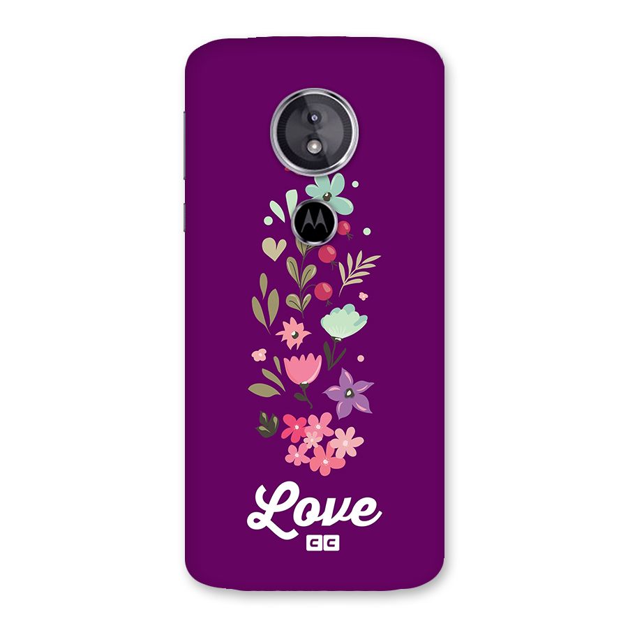 Floral Love Back Case for Moto E5