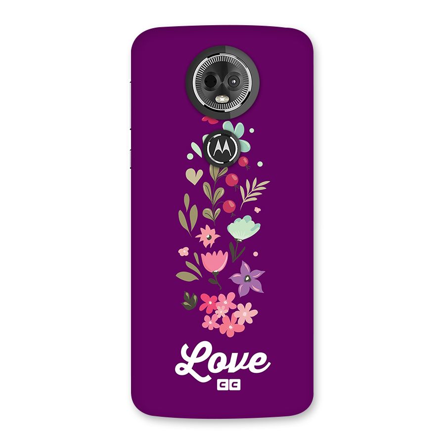 Floral Love Back Case for Moto E5 Plus