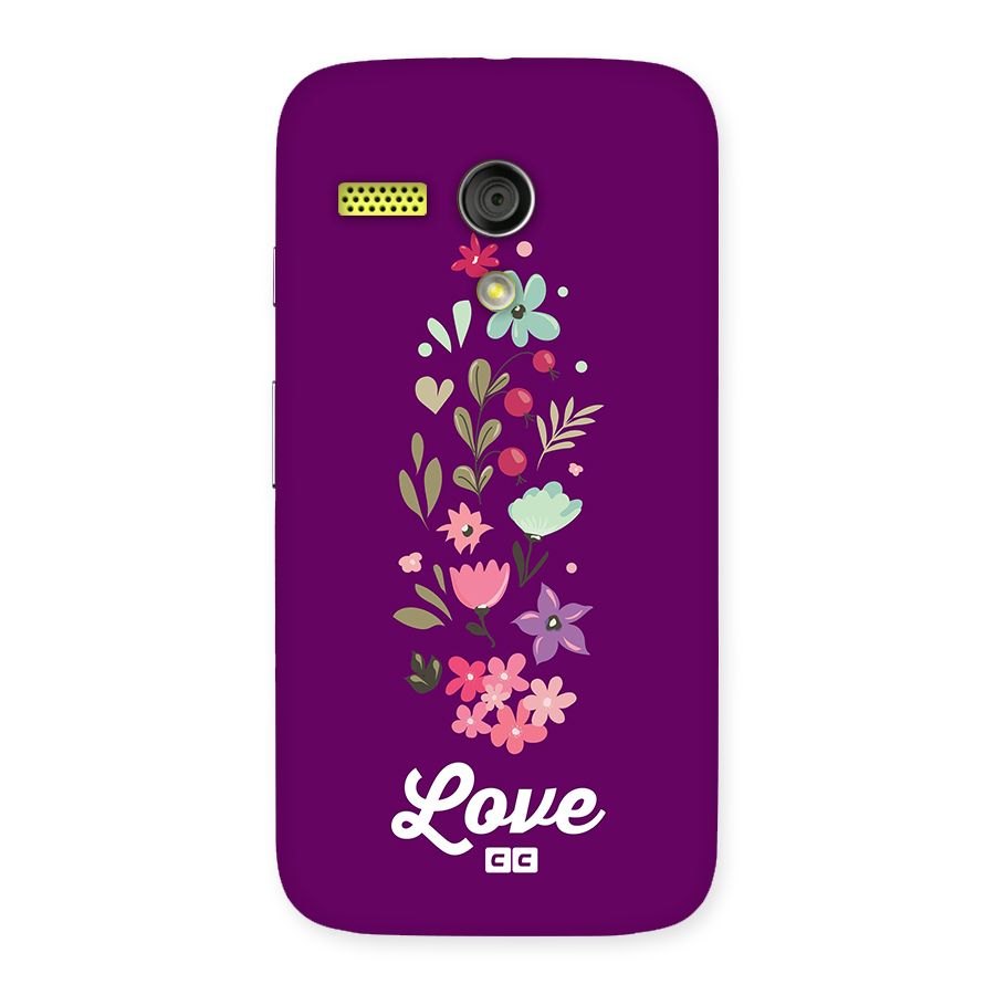 Floral Love Back Case for Moto G