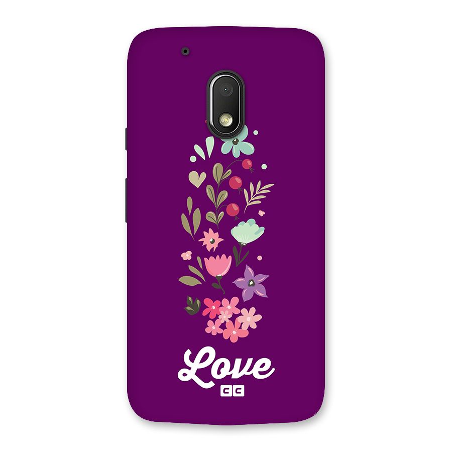 Floral Love Back Case for Moto G4 Play