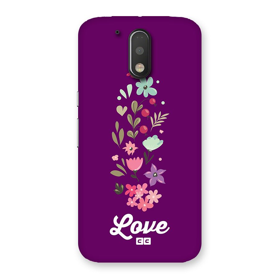 Floral Love Back Case for Moto G4 Plus