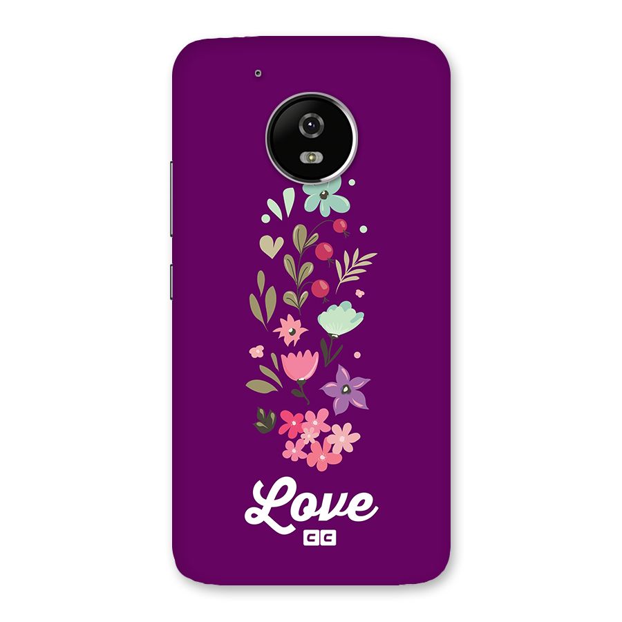 Floral Love Back Case for Moto G5