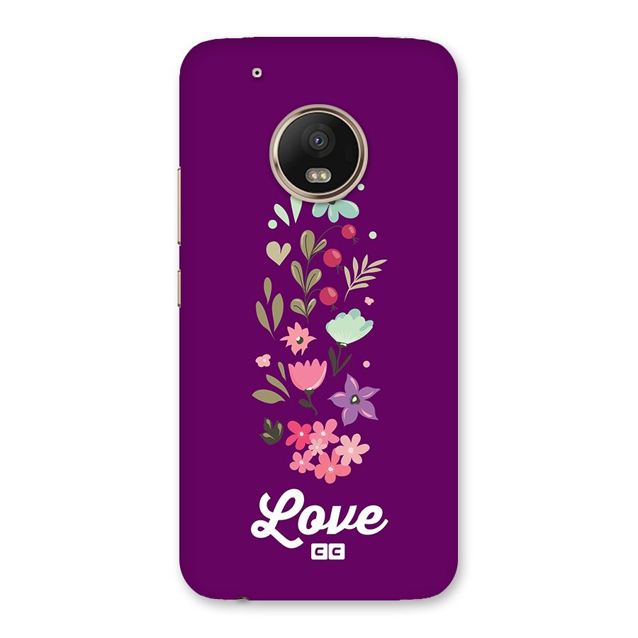 Floral Love Back Case for Moto G5 Plus