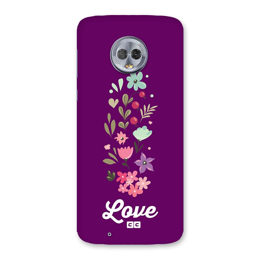 Floral Love Back Case for Moto G6