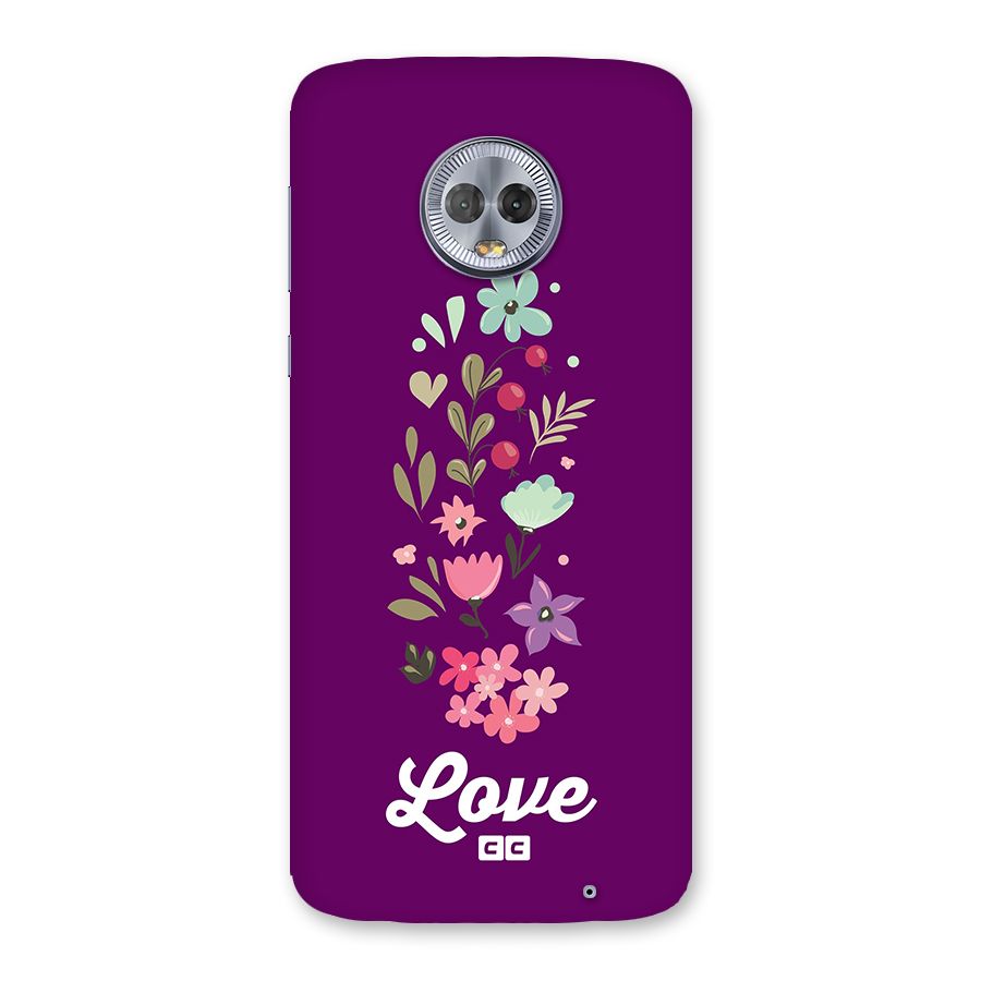 Floral Love Back Case for Moto G6 Plus