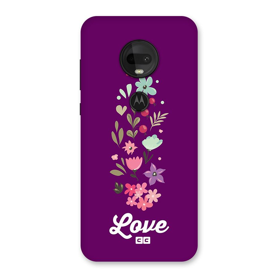 Floral Love Back Case for Moto G7