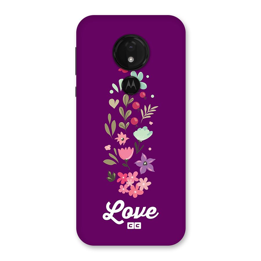 Floral Love Back Case for Moto G7 Power
